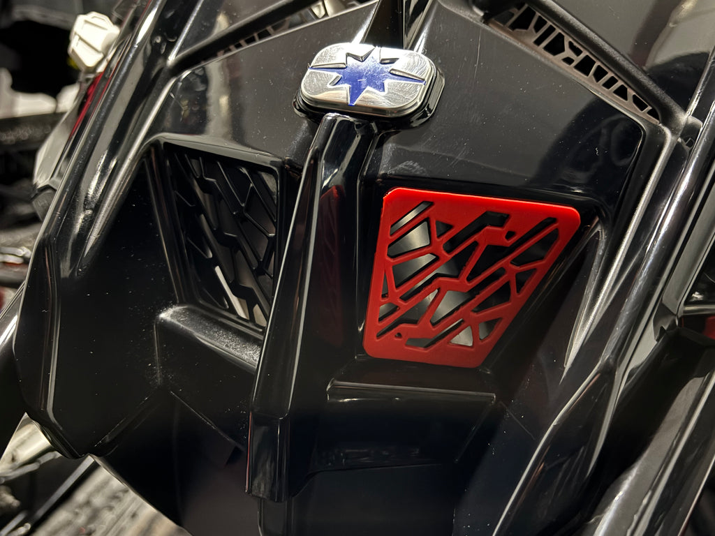 Polaris Matryx Snowmobile Lower Hood Vent / Grill Inserts (Right and Left) Custom Colors
