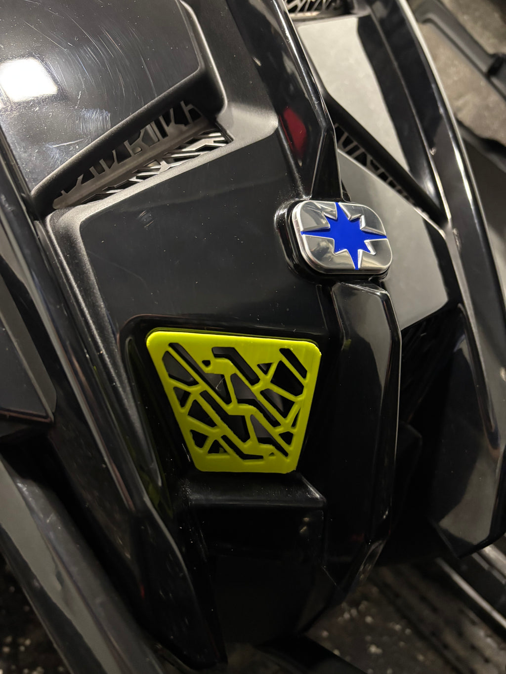 Polaris Matryx Snowmobile Lower Hood Vent / Grill Inserts (Right and Left) Custom Colors