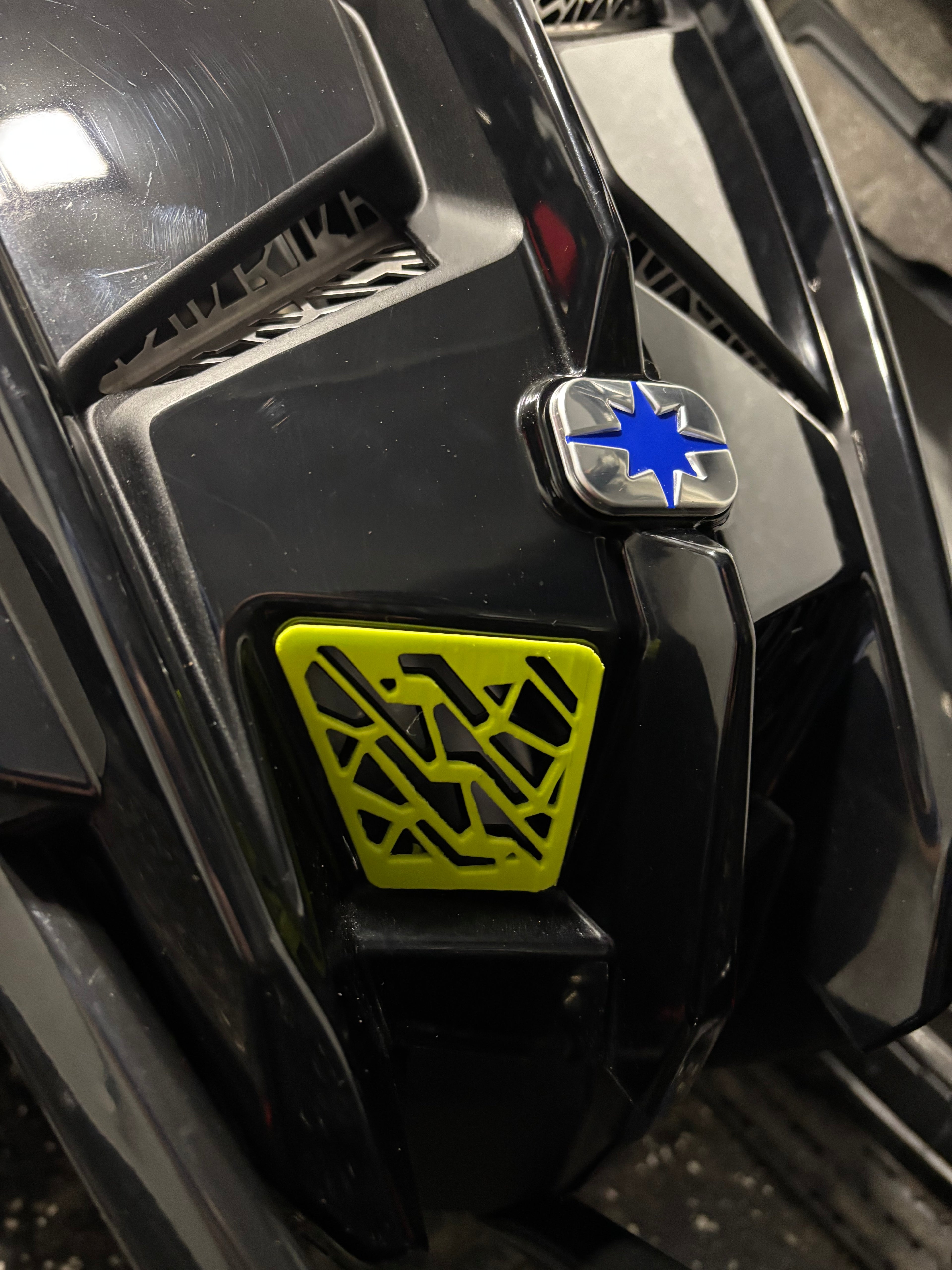 Polaris Matryx Snowmobile Lower Hood Vent / Grill Inserts (Right and Left) Custom Colors